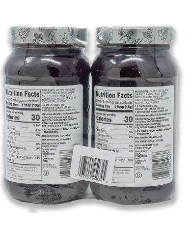 E.D. Smith Black Cherry Raspberry & Blood Orange Fruit Spread - 40% Less Sugar (2 x 27.5 oz) - Buy Online on GoSupps.com
