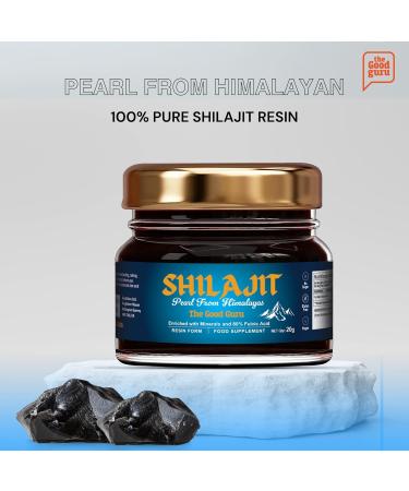  The Good Guru Shilajit 20g 500mg + minerals and 80% fulvic acid Himalayan Shilajit Pearl | Boosts the immune system and vitality | Vegan Shilajit by The Good Guru - Buy Online on GoSupps.com
