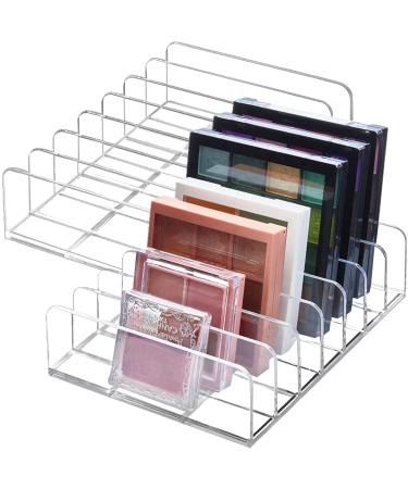 TUZAZO 2 Pack Acrylic Eyeshadow Palette Makeup Organizer - 7-Section Makeup Palette Organizer - Cosmetics Display Storage Holder for Eyeshadow Palettes Blush Contour Kits Sunglasses - Buy Online on GoSupps.com
