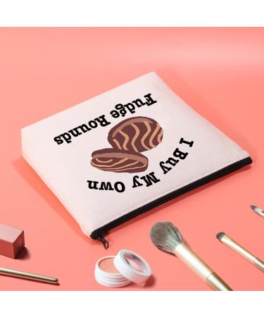 JXGZSO Funny Fudge Rounds Gift I Buy My Own Fudge Rounds Cosmetic Bag Fudge Rounds Lover Gift I Buy My Own Fudge Rounds - Buy Online on GoSupps.com