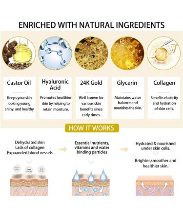 Golden Under Eye Patches for Puffy Eyes Dark Circles & Wrinkles - Collagen-Enriched Treatment for Brightening & Firming - Buy Online on GoSupps.com