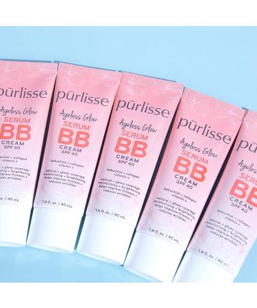 RLisse Ageless Glow Serum BB Cream SPF 40 - Medium Warm (2 Pack) | Hydrating Collagen Formula for Full Coverage and Flawless Skin - Buy Online on GoSupps.com