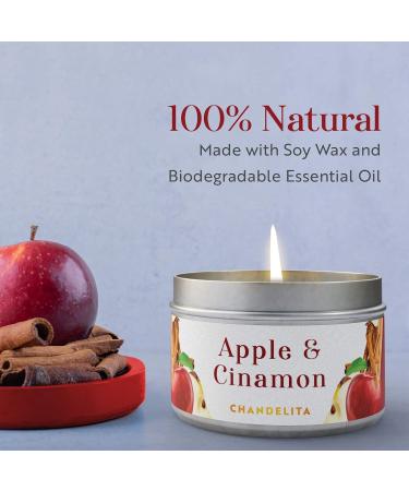Chandelita Cinnamon Apple Fragrance Candle | Mind Stimulating Concentration Boost & Natural Aphrodisiac - Shop Internationally - Buy Online on GoSupps.com