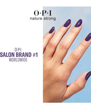 OPI Nature Strong Nail Polish | Quick Dry Vegan Nail Varnish with Long-Lasting Results | Made with Natural Ingredients | Dark Shades | A Great Fig World | 15 ml - Buy Online on GoSupps.com