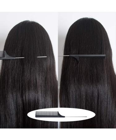 15 Pack Plastic Alligator Hair Clips with Wide Teeth + 3 Black Tail Combs - Salon Styling Tools - Buy Online on GoSupps.com