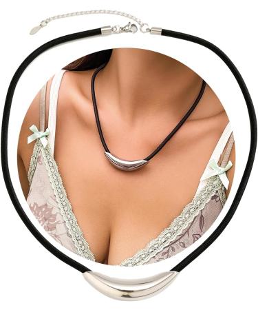 Buy Oralgo's Stylish Torques Choker-Halkette | Unique Titanium Steel Collarbone Chain Jewelry for Women & Girls - Fashion Accessory - Buy Online on GoSupps.com