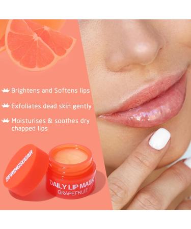 SPRINGSUGAR Lip Sleeping Mask Set - Exfoliator, Moisturizer, Vitamin E Balm - Hydrating Lip Care for All-Day Moisture - Buy Online on GoSupps.com