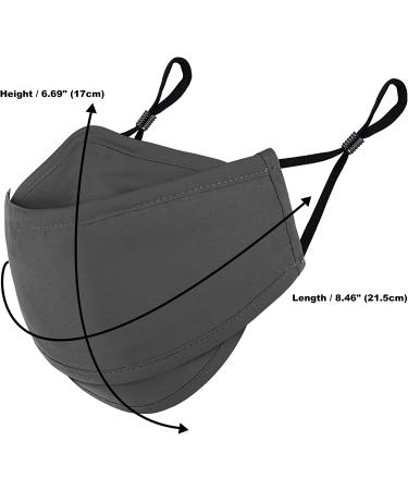 4 Layer Reusable Cloth Face Mask with Nose Wire - Anti-Fogging, Breathable & Adjustable - Multicolor-1 - Buy Online on GoSupps.com