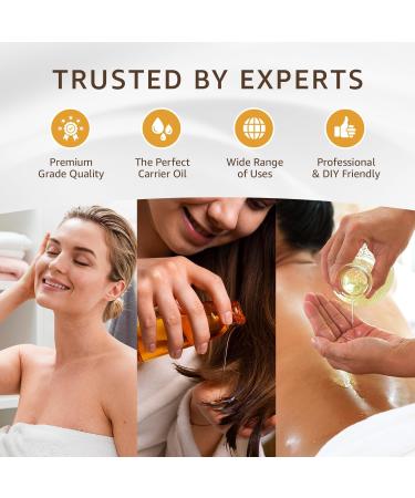 Organic Hemp Seed Oil (16 oz) Premium Cold Pressed Unrefined | 100% Pure Hemp Seed Oil for Skin Face Hair Soap Making Massage | Carrier for Essential Oils | Available in Bulk | 16 FL OZ - Buy Online on GoSupps.com