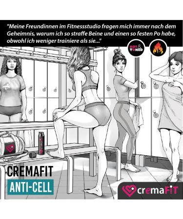 Cremafit Anti-Cellulite Cream for Thighs & Buttocks - 150ml Thermoactive Gel for Stubborn Cellulite - Buy Online on GoSupps.com