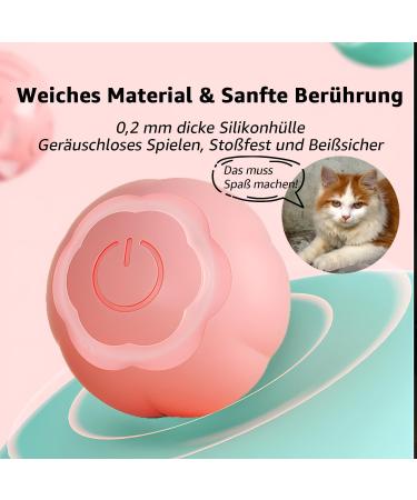 Peticularz Self-Employment Electric Powerball 2.0 - Interactive Cat Toy in Pink with Petals - Buy Online on GoSupps.com