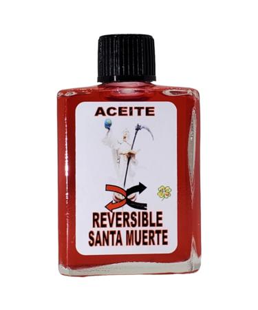 Holy Death x Reversible Oil (Santa Muerte X Reversible Aceite) Spiritual Anointing Oil by CASA ESOTERICA MAGICK SPACE-0.5 FL OZ (1 Pack)