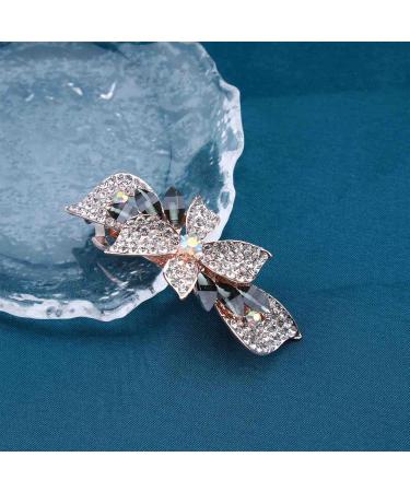 Cimenexe Vintage Crystal Wedding Hair Barrette Clips Glitter Floral Hair Clips Crystal Hair Clip Sparkly Rhinestone Barrette Hair Clip Bride Headwear Decorative Hair Accessories Bridal Hair Jewelry - Buy Online on GoSupps.com