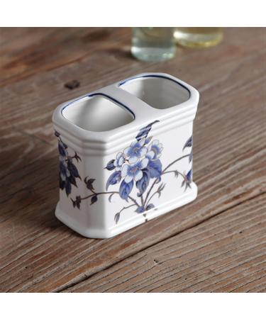 Soap Dispenser Blue Floral Pattern 6-Piece Ceramic Soap Dispenser Set with Tray Kitchen Bathroom Hotel Accessories for Bathroom Kitchen Home Bathroom Countertop Soap Dispensers - Buy Online on GoSupps.com