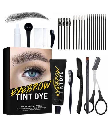 Eyebrow & Eyelash Color Kit  Eyebrow Ti- t & Eyelash Ti- t  Suitable for Salon & Home Use (Black)