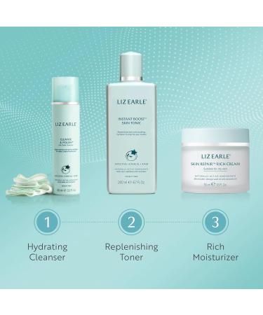 Liz Earle Cleanse & Polish Hot Cloth Face Wash - Gentle Facial Cleanser & Exfoliating Cotton Cloth - Boosts Hydration and Reveals Instant Radiance (100ml) - Buy Online on GoSupps.com