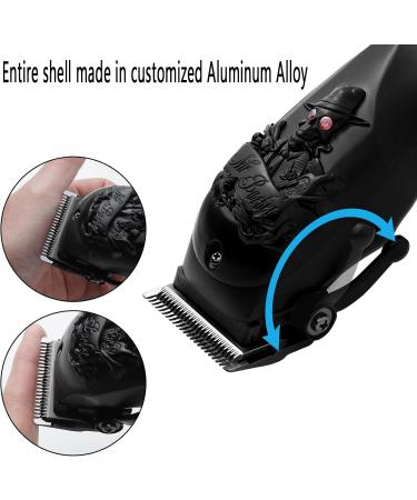 Professional Hair Clippers for Men | Cordless & Corded Barber Clippers | Rechargeable Home Haircut & Grooming Set (Black - Buy Online on GoSupps.com