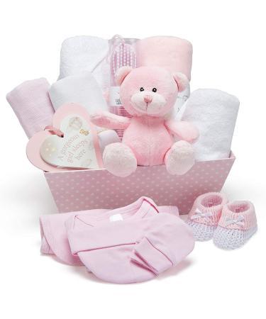 Newborn Baby Girl Essentials Gift Set in Pink Keepsake Box - Perfect Baby Gifts for Girls - Buy Online on GoSupps.com