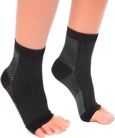 Feifanshop Ankle Bandage - 2 Pairs Compression Socks for Men & Women | Plantar Fasciitis Support Sports & Fitness - Buy Online on GoSupps.com