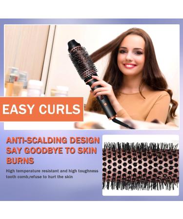 Thermal Brush & Curling Iron Brush - Volumizing Heated Round Brush with Dual Voltage Ceramic Tourmaline LCD Display & 10 Temperature Settings for Travel - Buy Online on GoSupps.com