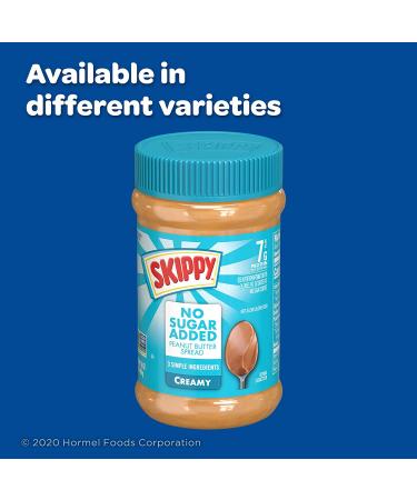 SKIPPY Peanut Butter Spread No Sugar Added Chunky 16oz (Pack of 12) - Buy Online on GoSupps.com