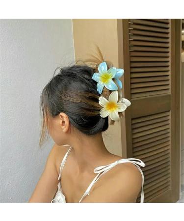 Hair clips Claw Clips 1 Pc Fashion Women Beach Vacation Egg Flower Hair Clips Flower Large Hair Claw Hairpin Women Girls Accessories-5(14) - Buy Online on GoSupps.com