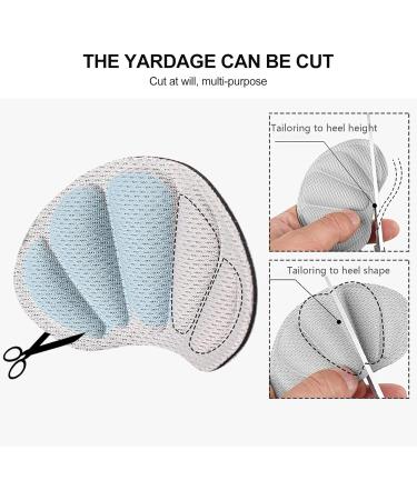 Heel Cushion Inserts 4 Pairs | Self-Adhesive Heel Grips | Anti-Slip Pads for Sport Shoes | Blister Protectors for Women and Men | Gray+Black - Buy Online on GoSupps.com