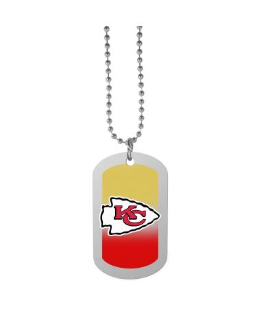 NFL Siskiyou Sports Fan Shop Kansas City Chiefs Team Tag Necklace 26 inch Team Color