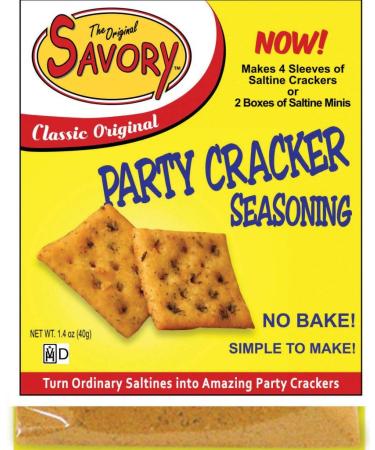 Savory Saltine Seasoning, 1.4 Ounce, Classic Original, 4 Pack Classic Original 1.4 Ounce (Pack of 4)