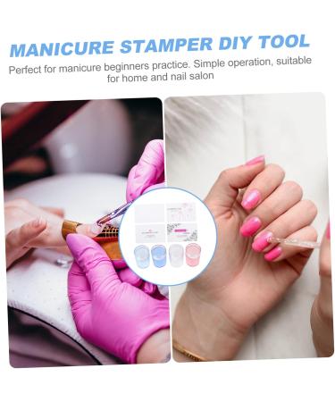 Ipetboom 4 Sets Nail Art Silicone Stamp Metal Scraper Tool Nail Beauty Accessory Metal Stamp Para U as Nail Gel Handheld Nail Art Tools Gel for Nails Safe With Cover Nail Clippers - Buy Online on GoSupps.com