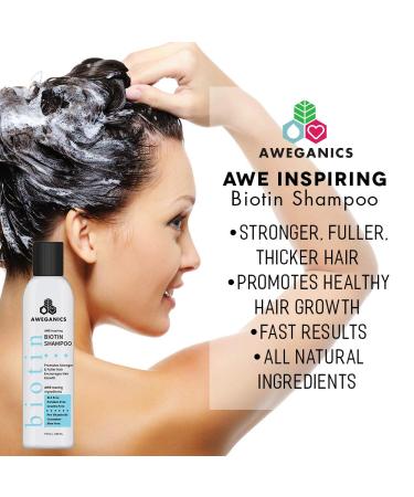 Biotin Hair Growth Shampoo | Thickening & Moisturizing for Hair Loss | SLS-Free Paraben-Free Cruelty-Free - Buy Online on GoSupps.com