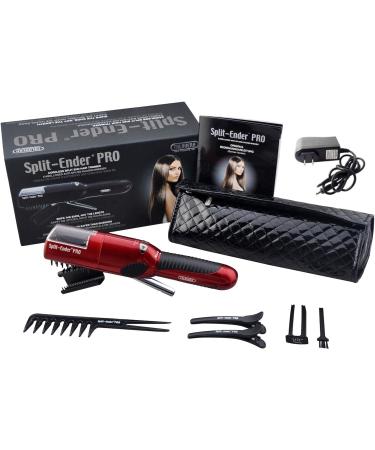 Split Ender Pro Rechargeable Cordless Split End Hair Trimmer for Dry Damaged and Brittle Split Ends - Red - Buy Online on GoSupps.com