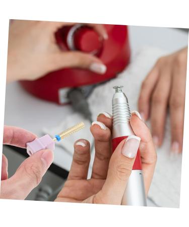 Ipetboom Manicure Nail Bits Cuticle Nail Drill Bit Nail Care Nail Salon Removing Nail Polish Manicure Drill Bit Metal Nail Bit Nail Flakes Accessories Grinding Head Tungsten Steel - Buy Online on GoSupps.com