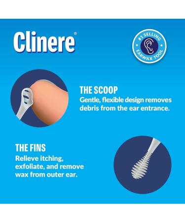 Clinere Ear Cleaners 10 Count - Safely Remove Earwax at Home - Instant Itch Relief and Exfoliation - Buy Online on GoSupps.com