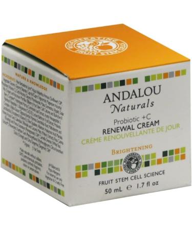Andalou Naturals Probiotic Renewal Cream - 1.7 fl oz | C Brightening Moisturizer - Buy Online on GoSupps.com