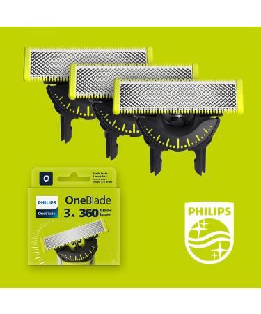 Philips OneBlade 360 Original Substitute Blades - 3 Pack (QP430/60) for All OneBlade Models - Innovative 360 Blade Technology - Buy Online on GoSupps.com