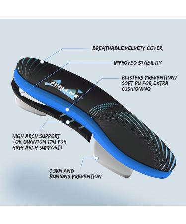 Plantar Fasciitis Relief Insoles - Arch Support Gel Inserts for Men & Women | Trim to Fit | Pain Relief Shoe Inserts - Buy Online on GoSupps.com