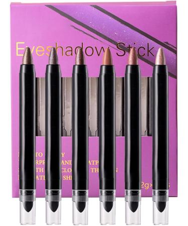 Shimmering Eyeshadow Eyeshadow Pen Shimmer Pencil 6 Colors Shine Pencil for Eyes with Shimmering SmudgeProof Bags b - Buy Online on GoSupps.com