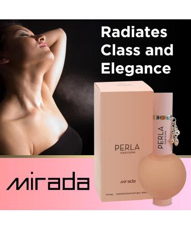 MIRADA Perla Women's Eau de Parfum (EDP) 3.4 FL. Oz (100ml) Women s Perfume with Notes of Apple Berry Lily Orchid Green Jasmine Caramel Musk - Buy Online on GoSupps.com