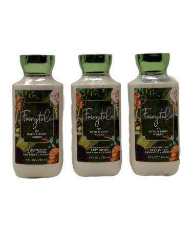 Bath & Body Works FAIRYTALE 24 HR Moisture Body Lotion Lot of 3 - Full Size Green Gold