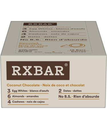 RXBAR Vanilla Almond Protein Bar 12 x 52 g & Protein Bar Coconut Chocolate 12x52g (Pack of 12) Protein+ Protein Bar Coconut Chocolate - Buy Online on GoSupps.com