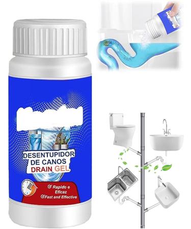 Powerful Pipe Dredging Agent Sink and Drain Pipe Dredging Powder Pipe Dredge Agent Drain Cleaning Solution Pipe Dredge Deodorant Unblock Clogged Drains Sink Drain Cleaner (2 Pcs)