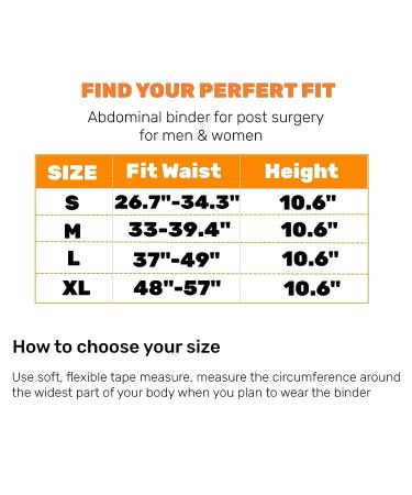 Abdominal Binder Post Surgery Postpartum Recovery C-Section Belly Band Hernia Support Belt - Beige X-Large - Buy Online on GoSupps.com