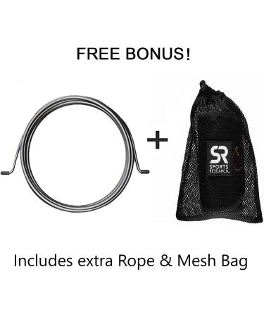 Buy Sports Research Sweet Sweat Pro Jump Rope - Black | High-Performance Fitness Gear - Buy Online on GoSupps.com