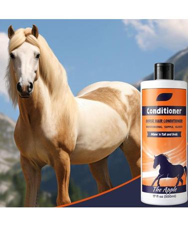 Whnbuij Mane and Tail Shampoo Horse Shampoo | 500 ml DEOP DEOURISH AND DETANGLER CONSEngler - Bath and shower solution coat cleaner adds shine detangles repels dirt - Buy Online on GoSupps.com