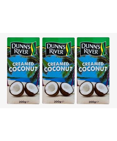 Dunn's River Pure Creamed Coconut 200g (Pack of 3) - Buy Online on GoSupps.com