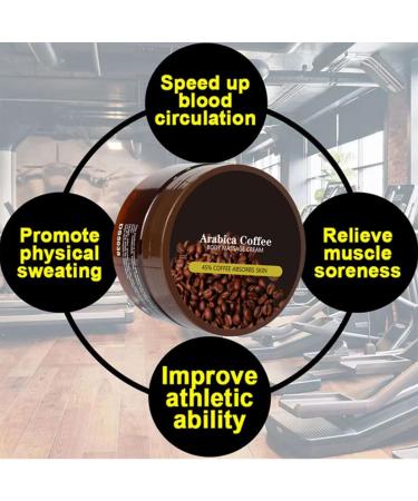  Uzionoie Coffee Slimming Cream Firming Anti-Cellulite Cream Effective Abdominal Fat Glutei And Legs Suitable For Men And Women Fast Slimming And Flat Stomach - Buy Online on GoSupps.com