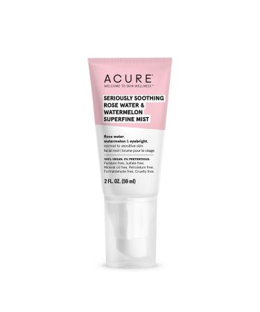 Acure Seriously Soothing Rose Water & Watermelon Superfine Mist 2 fl oz (59 ml)
