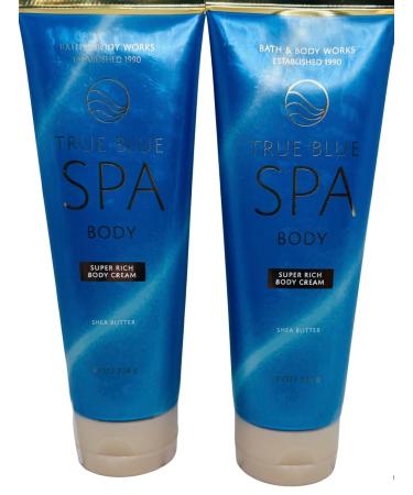 Bath & Body Works True Blue Spa Super Rich Body Cream 8 Ounces Pack of 2 - Buy Online on GoSupps.com