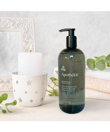 Apothekie Luxury Hand Wash Infused with Essential Oils 500ml - Made in UK (Cashmere & White Musk) - Buy Online on GoSupps.com
